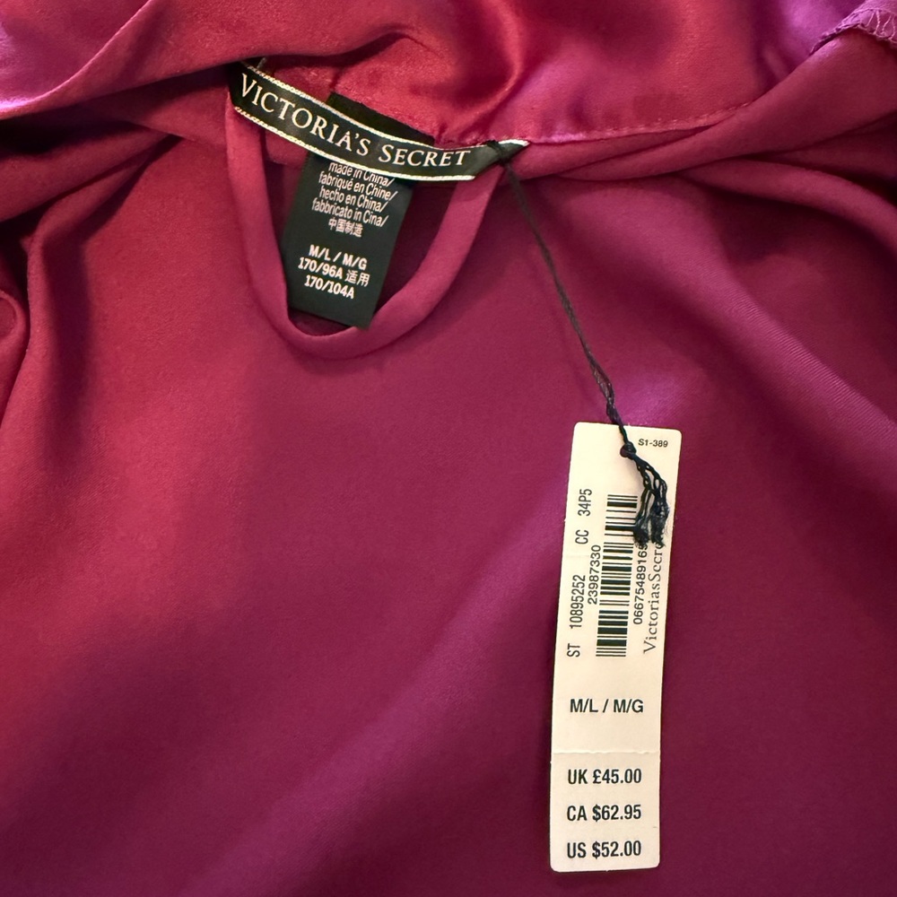 Victoria's Secret Purple Satin Top